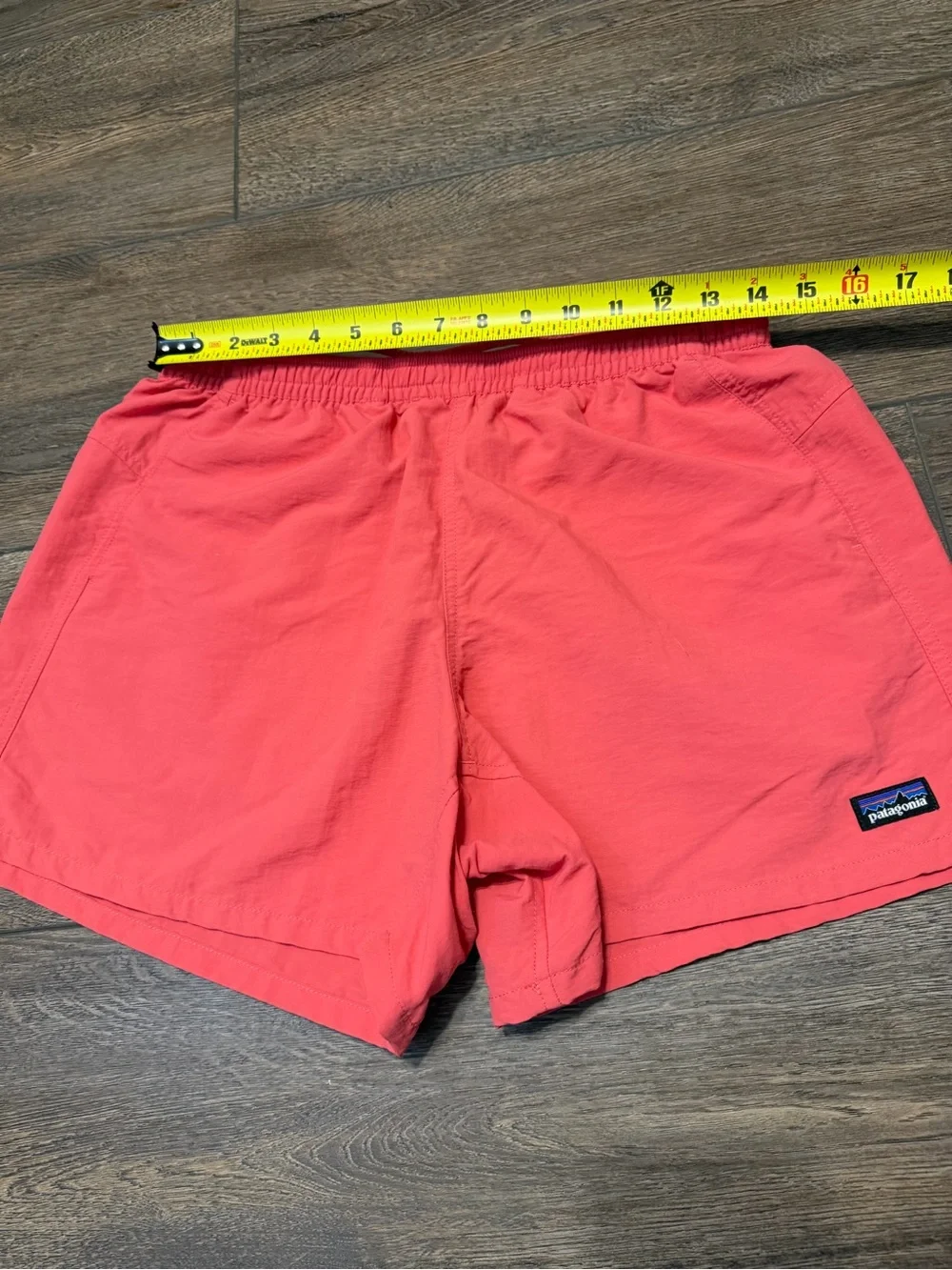 Patagonia Coral Pink Elastic-Waist Women’s Athletic Shorts